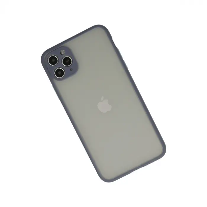 İphone 12 Pro Max Kılıf Montreal Silikon Kapak - Gri