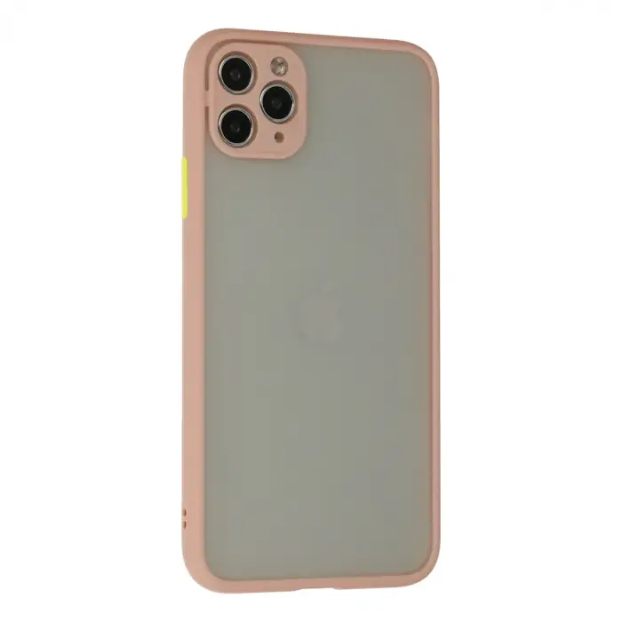 İphone 12 Pro Max Kılıf Montreal Silikon Kapak - Pembe