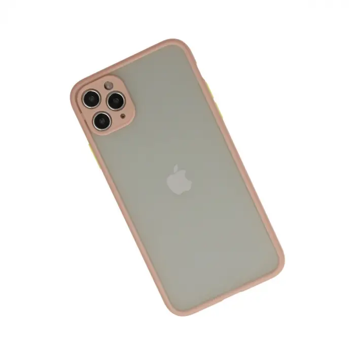 İphone 12 Pro Max Kılıf Montreal Silikon Kapak - Pembe