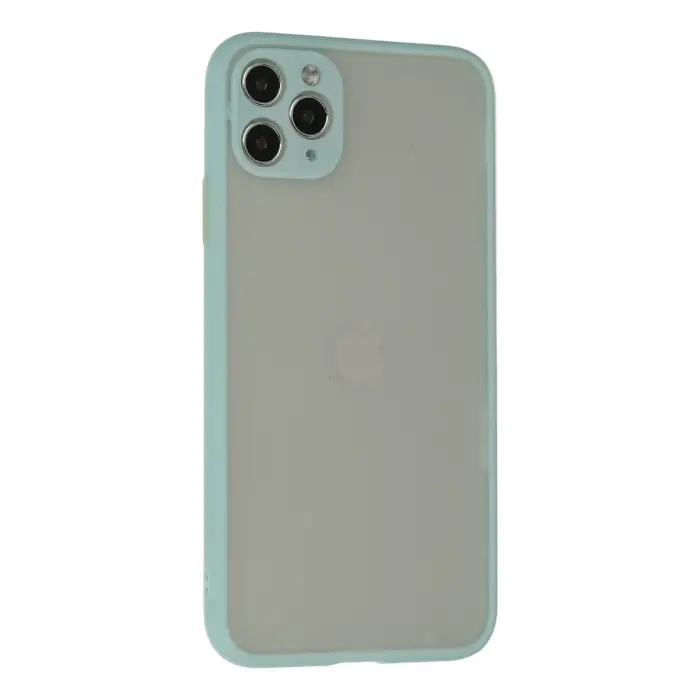 İphone 12 Pro Max Kılıf Montreal Silikon Kapak - Turkuaz