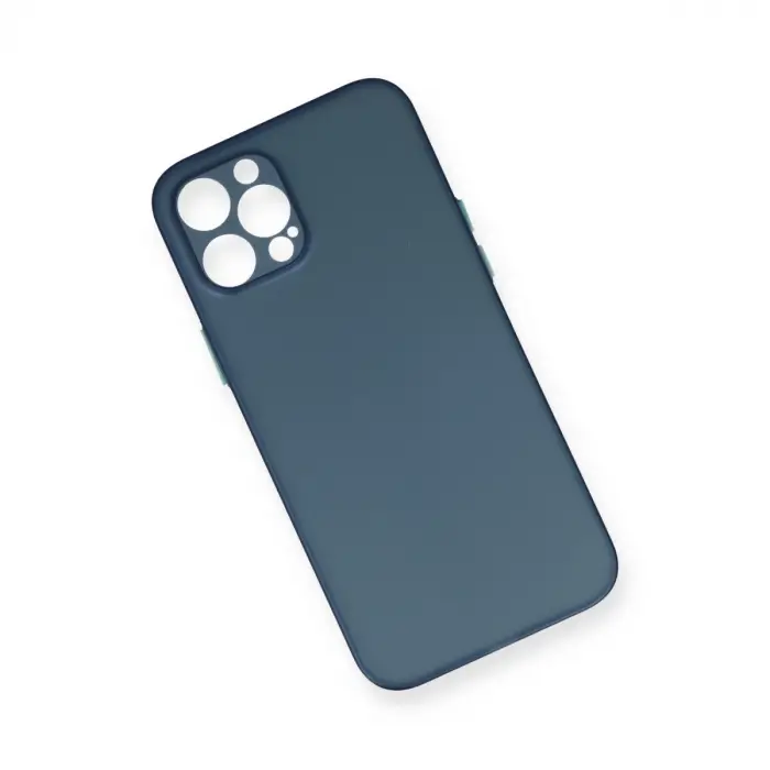 İphone 12 Pro Max Kılıf Pp Ultra İnce Kapak - Mavi