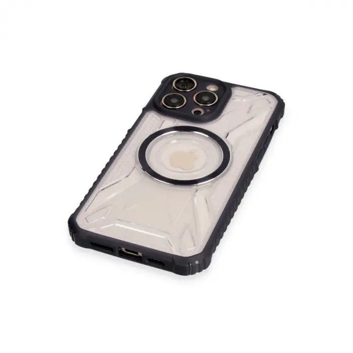 İphone 12 Pro Max Kılıf Prag Magneticsafe Kapak - Siyah