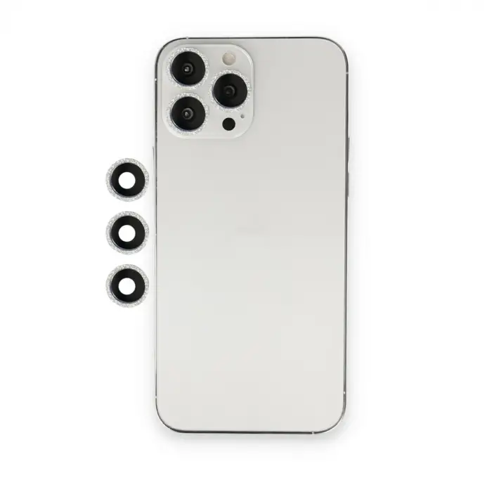 İphone 12 Pro Shine Kamera Lens - Gümüş