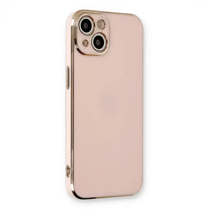 İphone 13 Kılıf Volet Silikon - Pembe