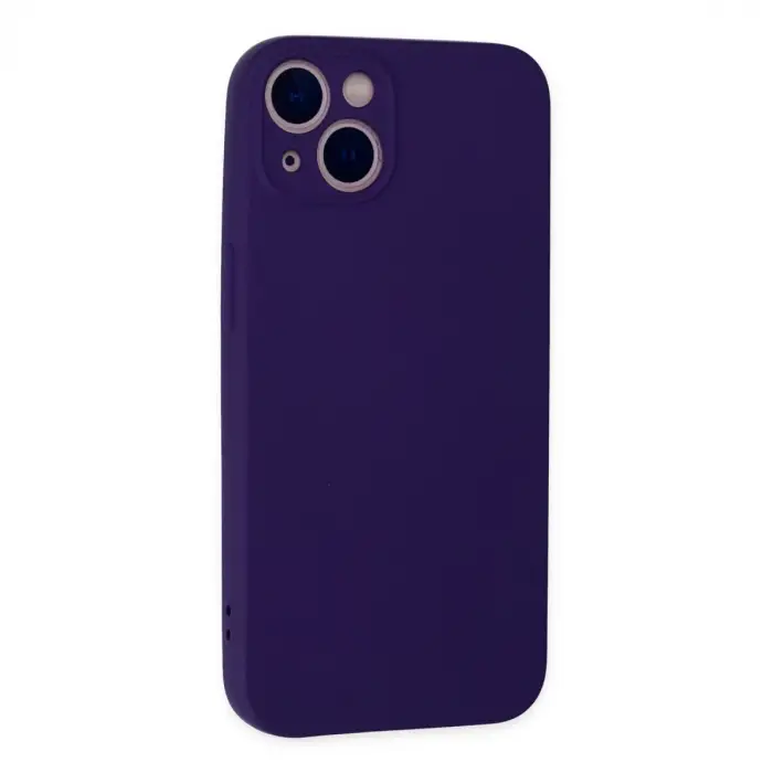 İphone 13 Mini Kılıf Nano İçi Kadife Silikon - Mor