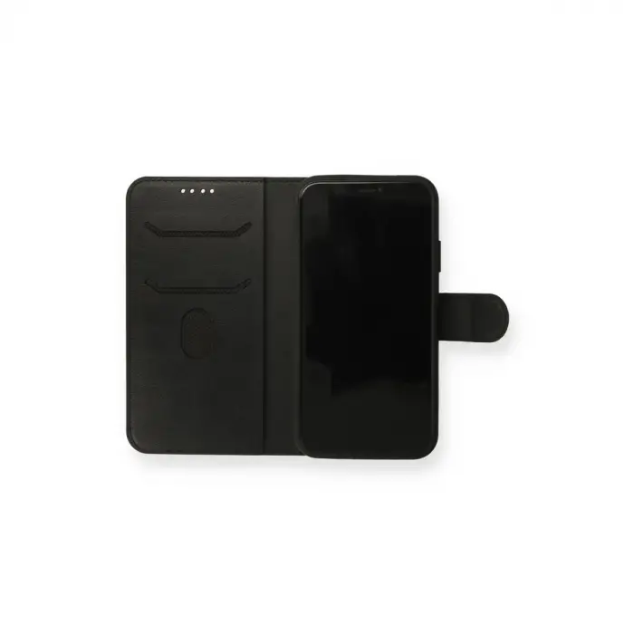 İphone 13 Mini Kılıf Trend S Plus Kapaklı Kılıf - Siyah