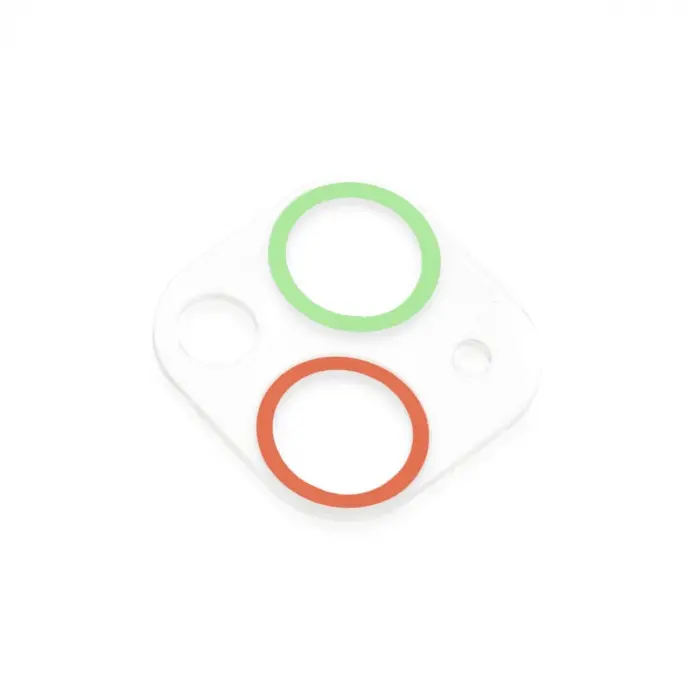 İphone 13 Mini Renkli Kamera Lens Koruma Cam - Yeşil-pembe