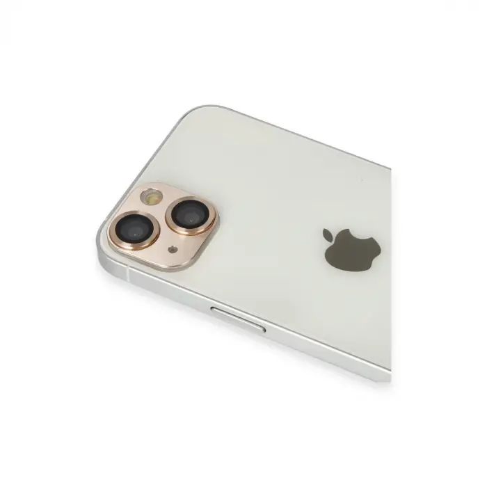 İphone 13 Pers Alüminyum Kamera Lens - Gold