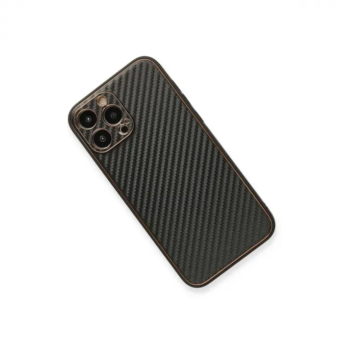 İphone 13 Pro Kılıf Coco Karbon Silikon - Siyah