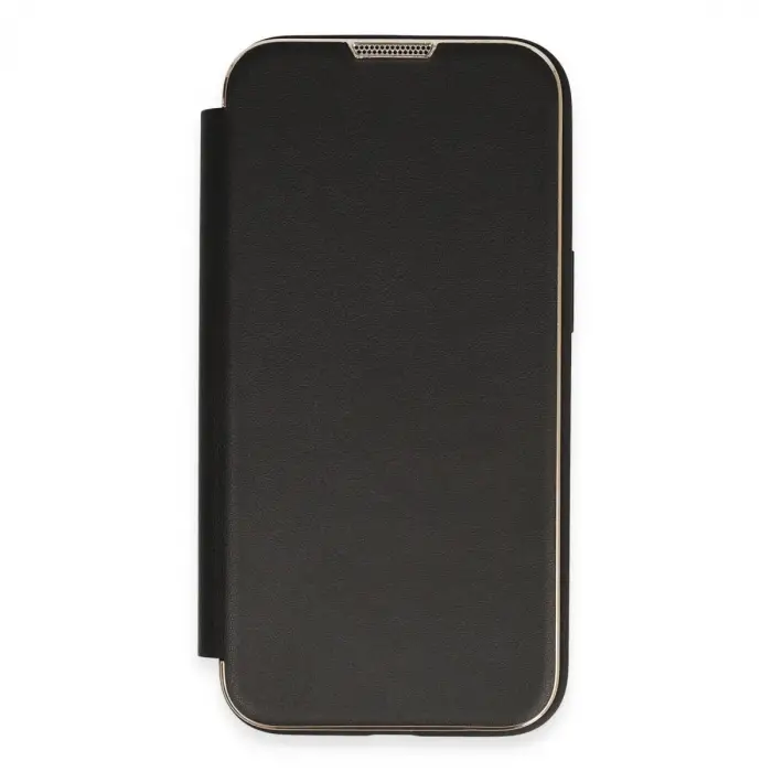 İphone 13 Pro Kılıf Dolpin Kapaklı - Siyah