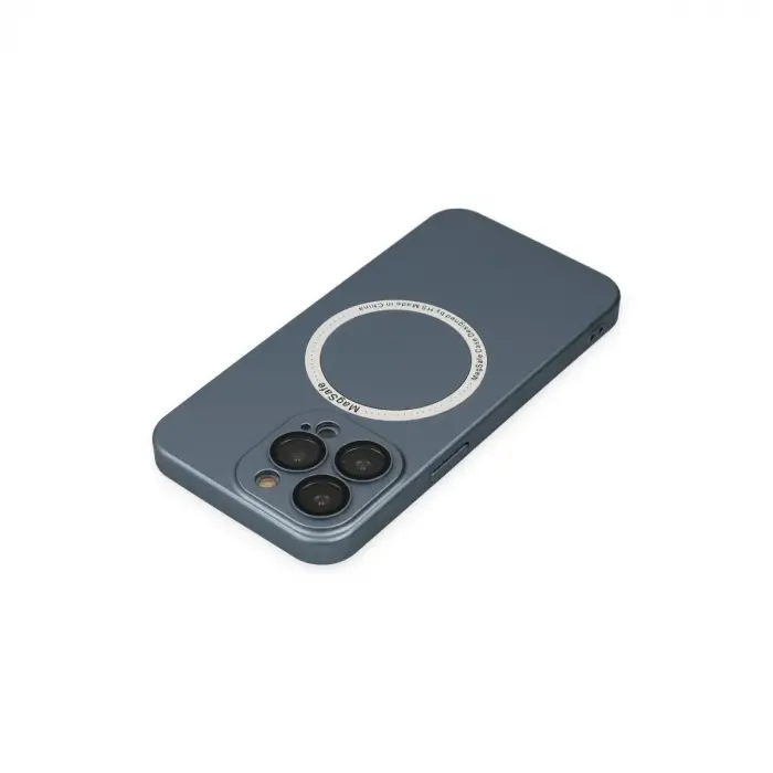 İphone 13 Pro Kılıf Jack Magneticsafe Lens Silikon - Sierra Blue