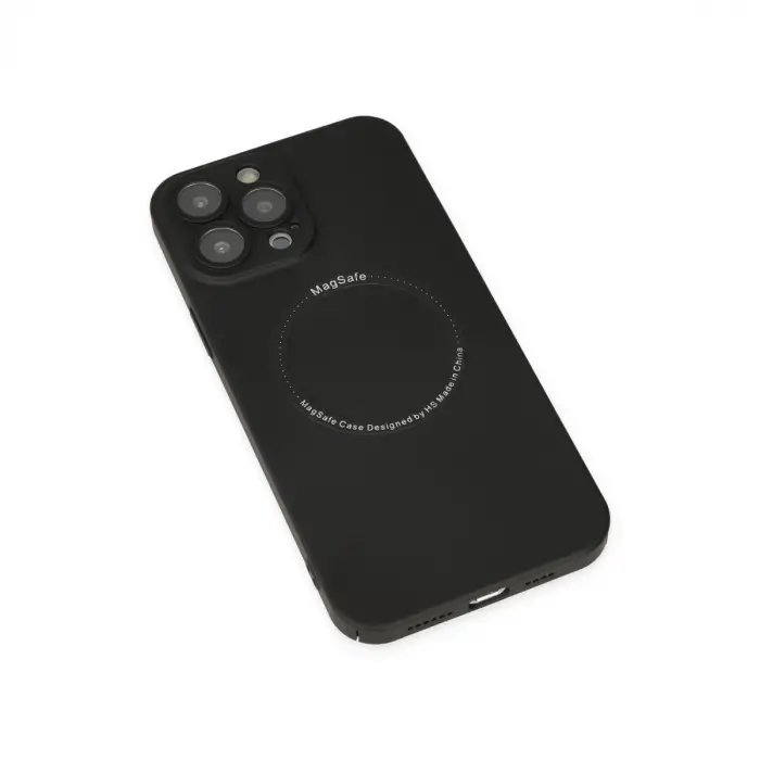 İphone 13 Pro Kılıf Jack Magneticsafe Lens Silikon - Siyah