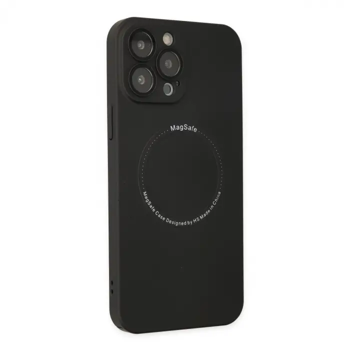 İphone 13 Pro Kılıf Jack Magneticsafe Lens Silikon - Siyah
