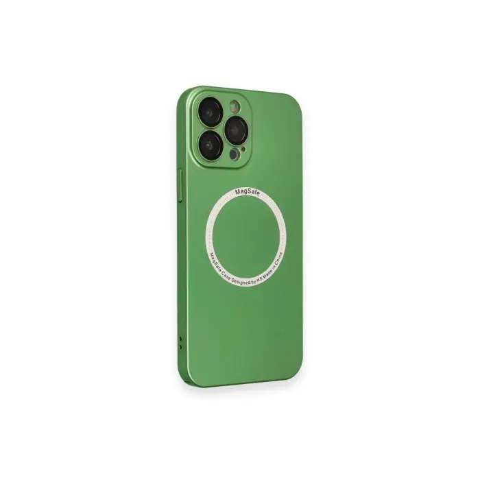 İphone 13 Pro Kılıf Jack Magneticsafe Lens Silikon - Yeşil