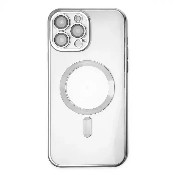 İphone 13 Pro Kılıf Kross Magneticsafe Kapak - Gümüş