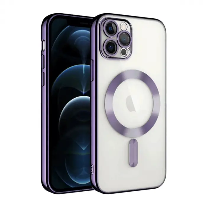 İphone 13 Pro Kılıf Kross Magneticsafe Kapak - Mor