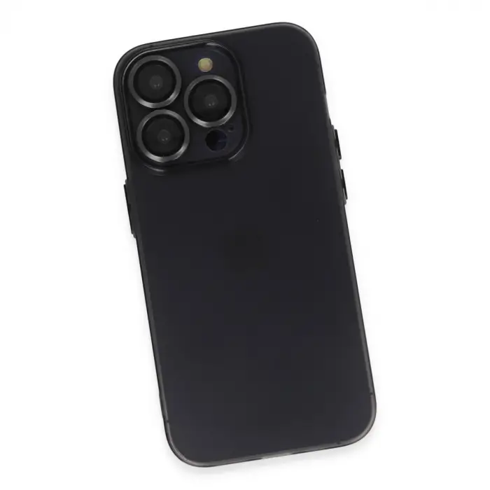 İphone 13 Pro Kılıf Luko Lens Silikon - Siyah