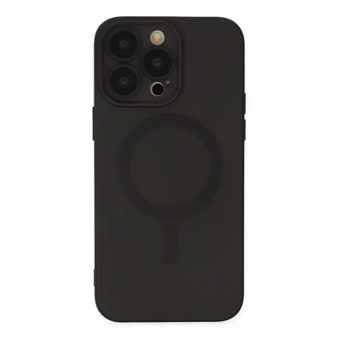 İphone 13 Pro Kılıf Moshi Lens Magneticsafe Silikon - Siyah