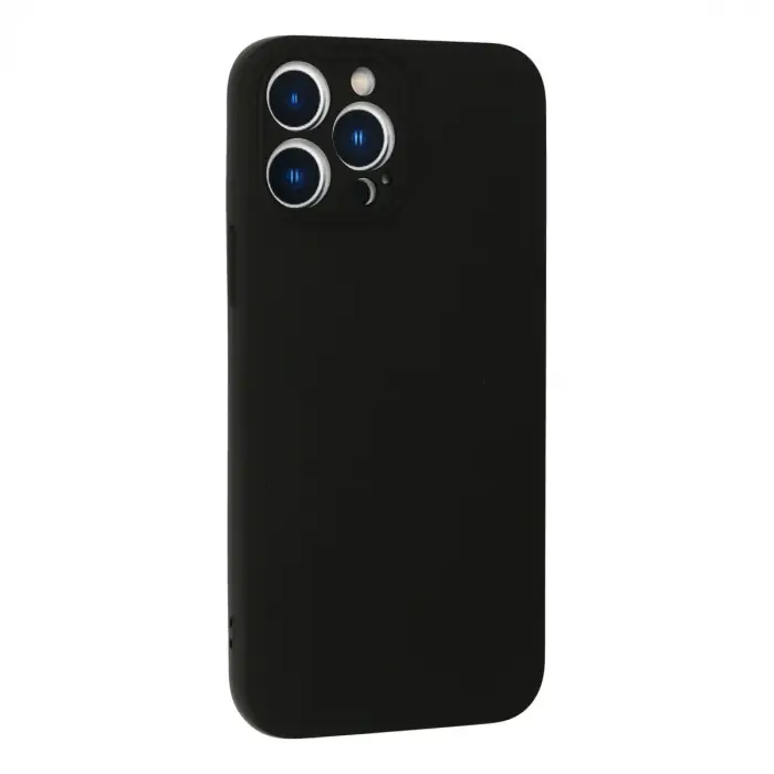 İphone 13 Pro Kılıf Nano İçi Kadife Silikon - Siyah