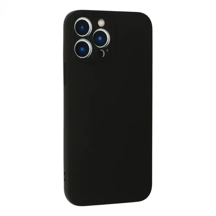 İphone 13 Pro Kılıf Nano İçi Kadife Silikon - Siyah