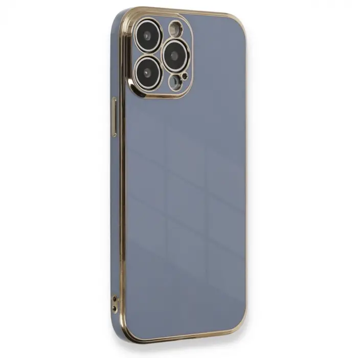 İphone 13 Pro Kılıf Volet Silikon - Mavi