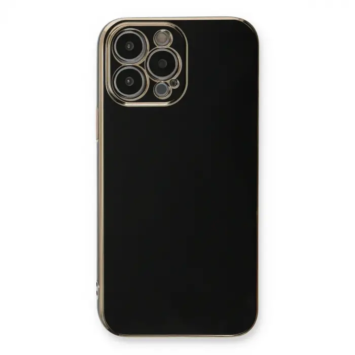 İphone 13 Pro Kılıf Volet Silikon - Siyah