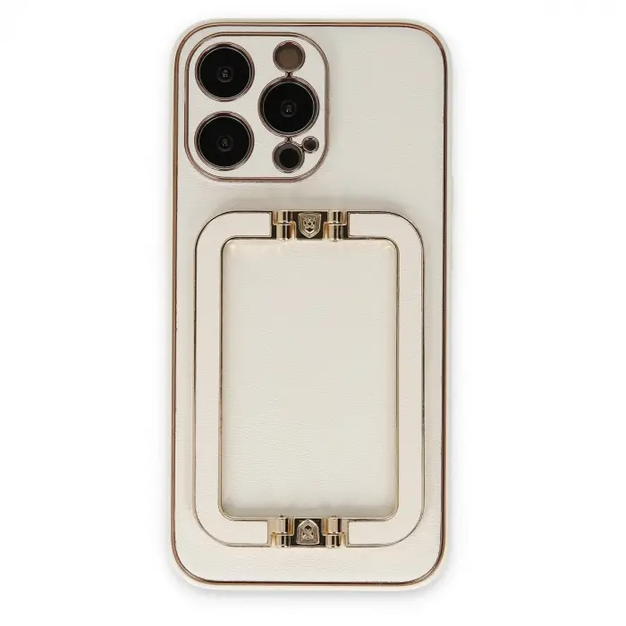 İphone 13 Pro Max Kılıf Coco Elit Kapak - Beyaz