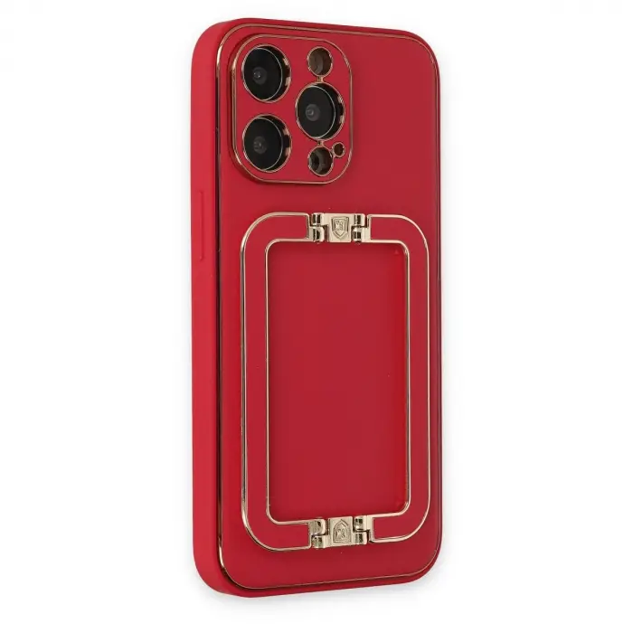 İphone 13 Pro Max Kılıf Coco Elit Kapak - Kırmızı