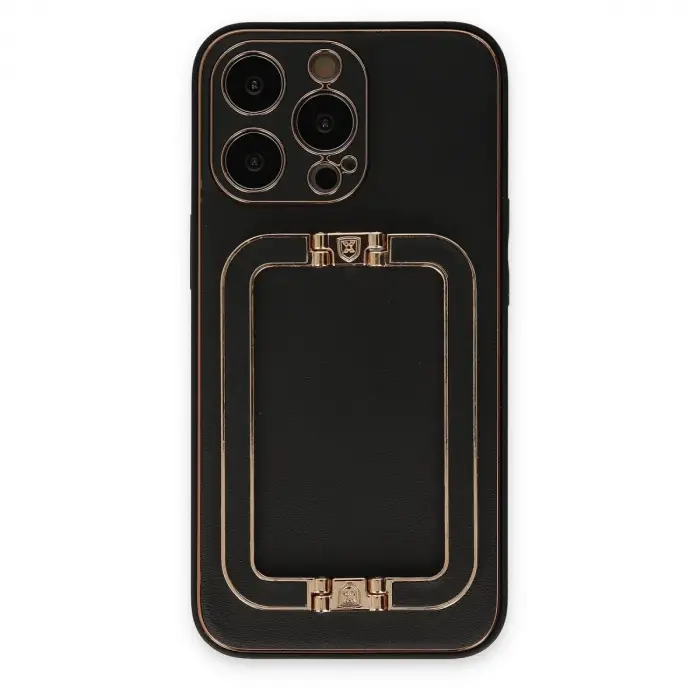 İphone 13 Pro Max Kılıf Coco Elit Kapak - Siyah