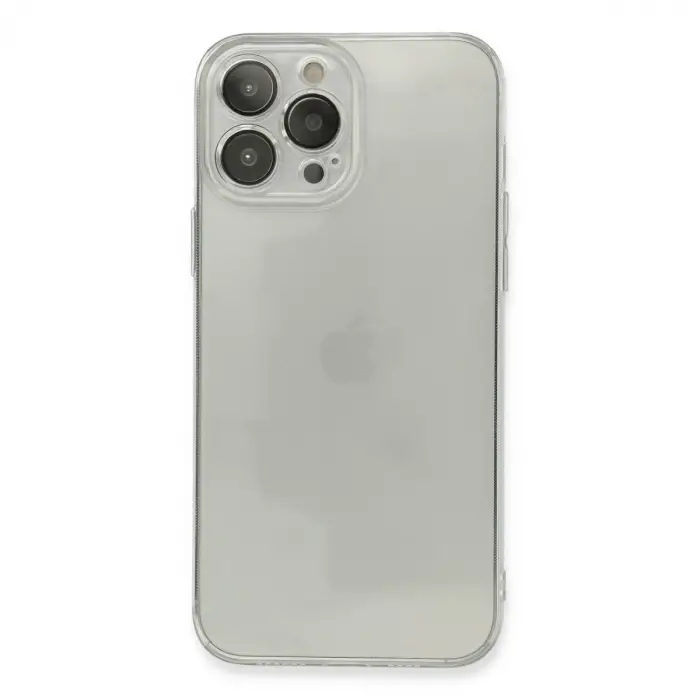 İphone 13 Pro Max Kılıf Fly Lens Silikon - Şeffaf