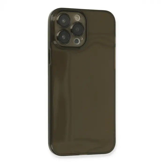İphone 13 Pro Max Kılıf Fly Lens Silikon - Siyah
