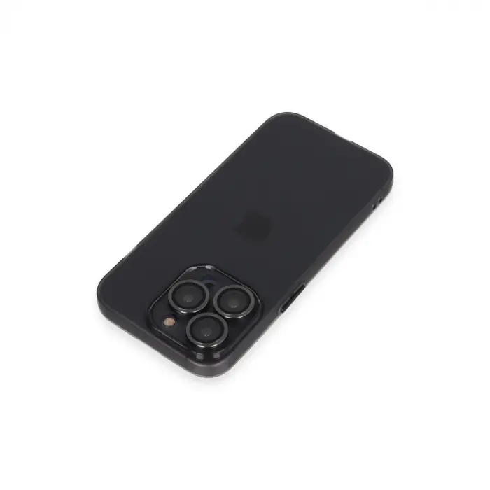 İphone 13 Pro Max Kılıf Luko Lens Silikon - Siyah