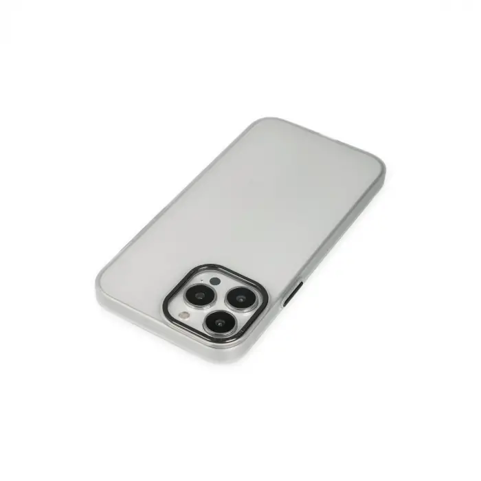 İphone 13 Pro Max Kılıf Modos Metal Kapak - Şeffaf