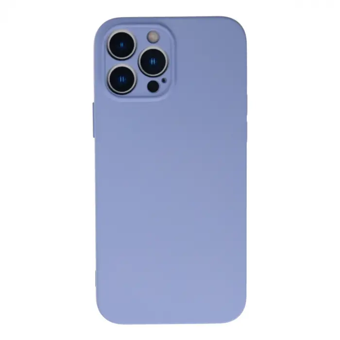İphone 13 Pro Max Kılıf Nano İçi Kadife Silikon - Lila