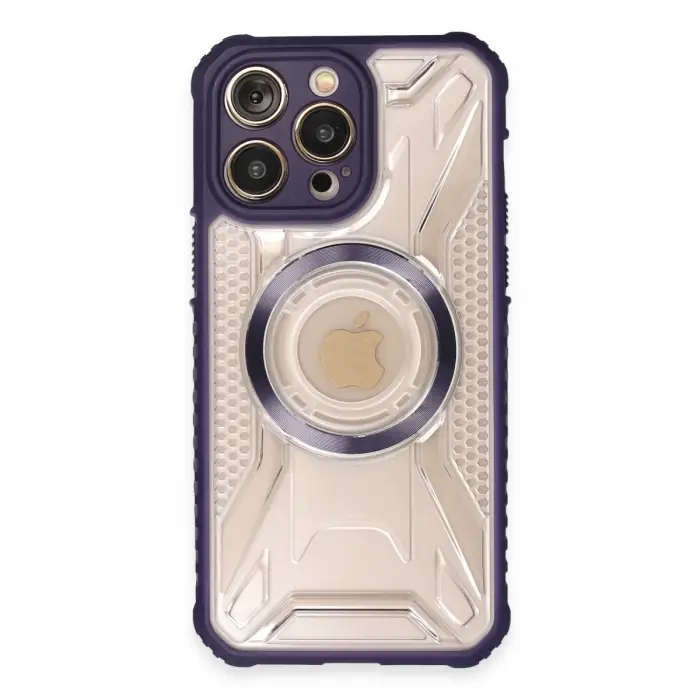 İphone 13 Pro Max Kılıf Prag Magneticsafe Kapak - Derin Mor