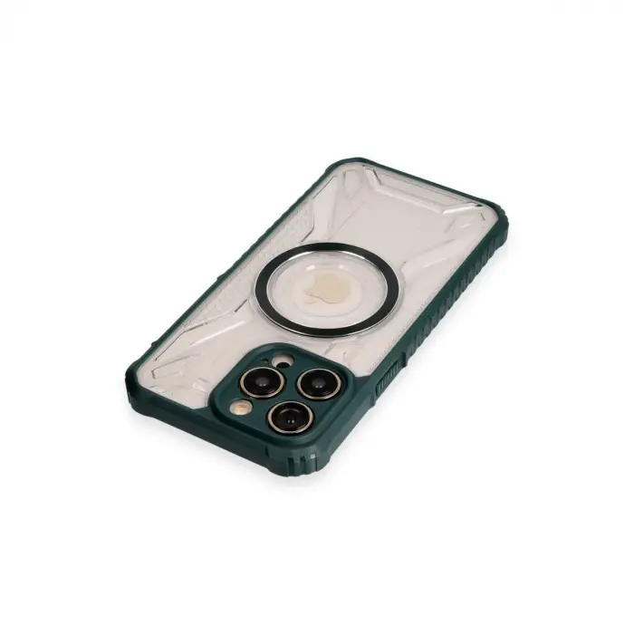 İphone 13 Pro Max Kılıf Prag Magneticsafe Kapak - Koyu Yeşil