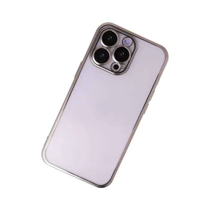 İphone 13 Pro Max Kılıf Razer Lensli Silikon - Gold