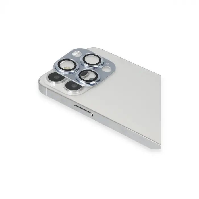 İphone 13 Pro Max Pers Alüminyum Kamera Lens - Sierra Blue