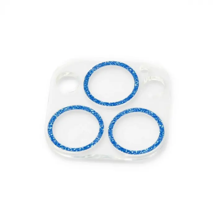 İphone 13 Pro Max Shine Kamera Lens Koruma Cam - Mavi