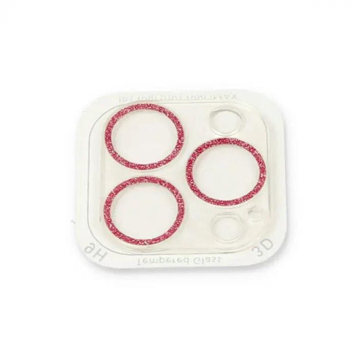 İphone 13 Pro Shine Kamera Lens Koruma Cam - Pembe