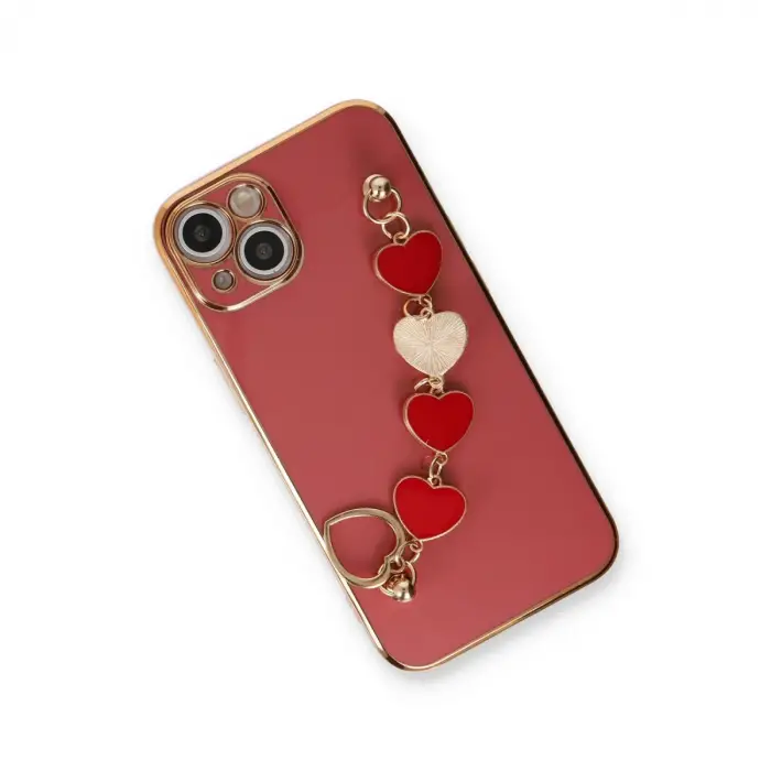 İphone 14 Kılıf Esila Silikon - Kırmızı