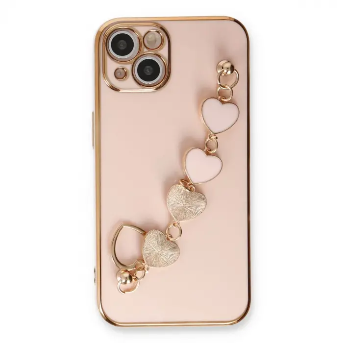 İphone 14 Kılıf Esila Silikon - Pudra