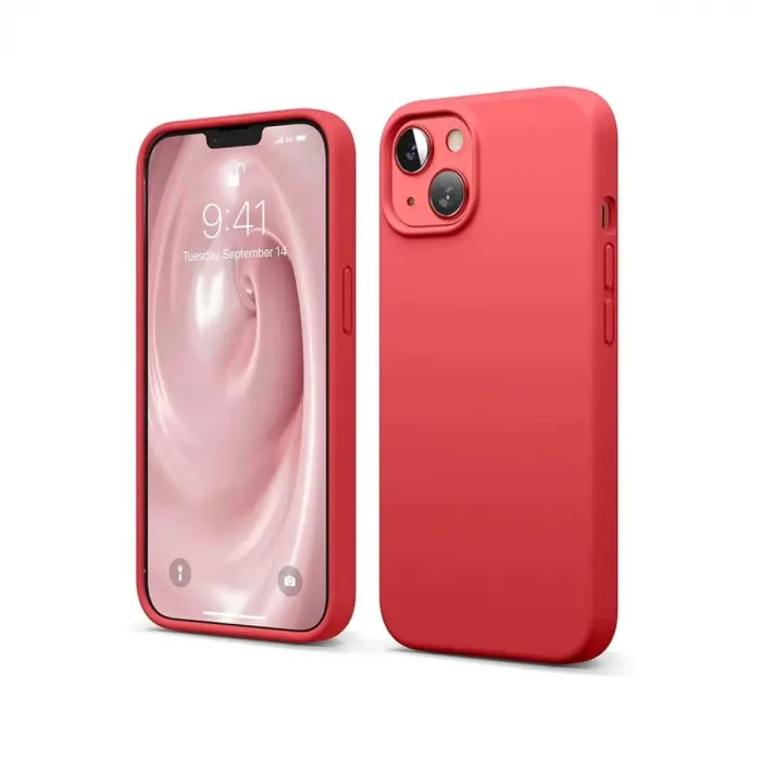 İphone 14 Kılıf First Silikon - Kırmızı