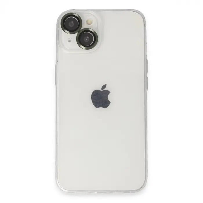 İphone 14 Kılıf Luko Lens Silikon - Yeşil