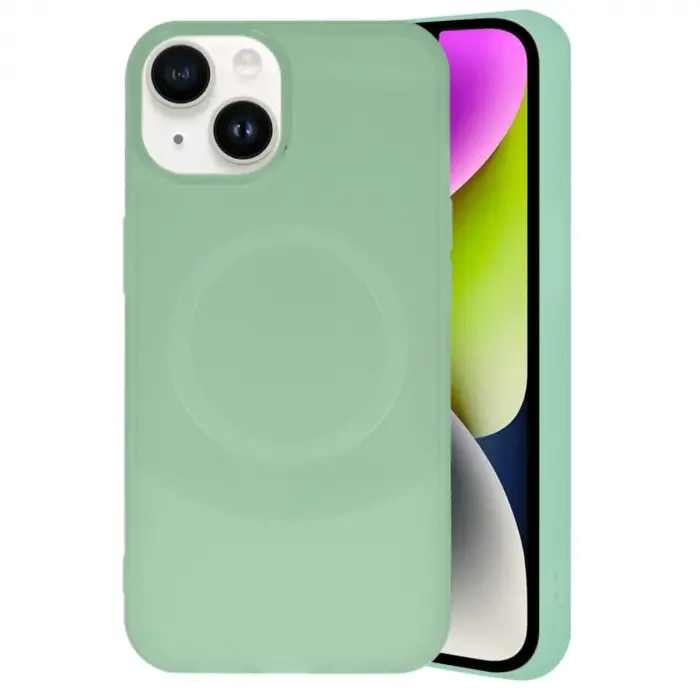 İphone 14 Kılıf Maya Karbon Kapak - Su Yeşili