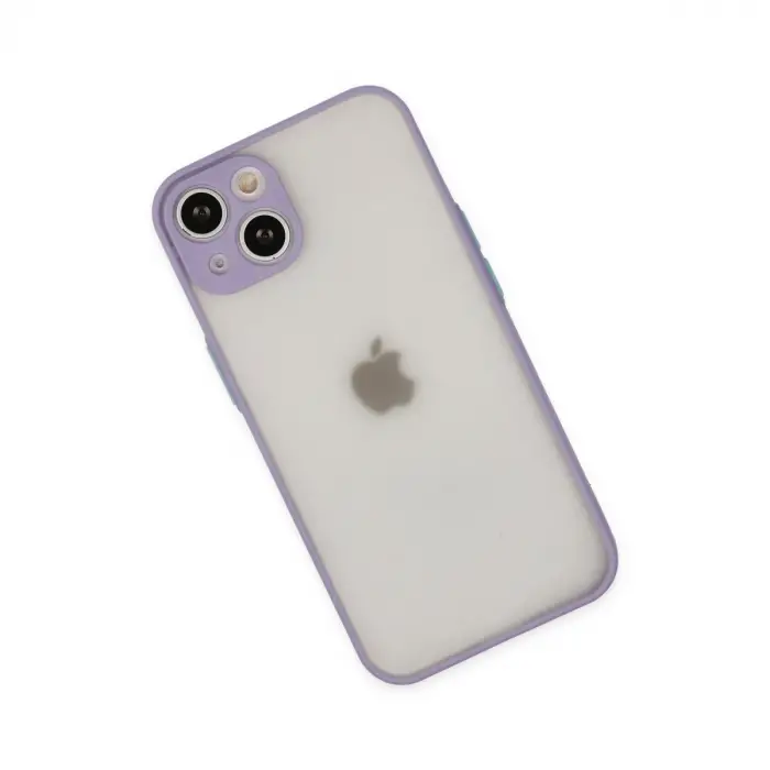 İphone 14 Kılıf Montreal Silikon Kapak - Mor
