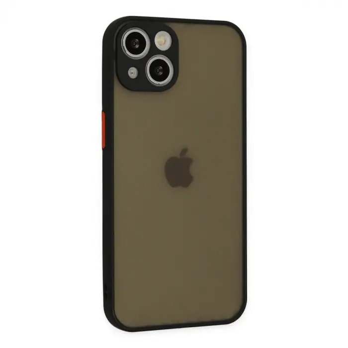 İphone 14 Kılıf Montreal Silikon Kapak - Siyah