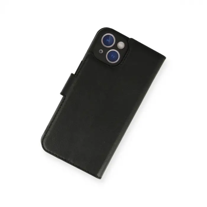 İphone 14 Kılıf Trend S Plus Kapaklı Kılıf - Siyah