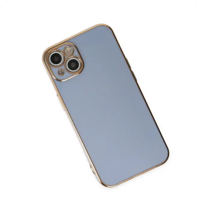 İphone 14 Kılıf Volet Silikon - Mavi