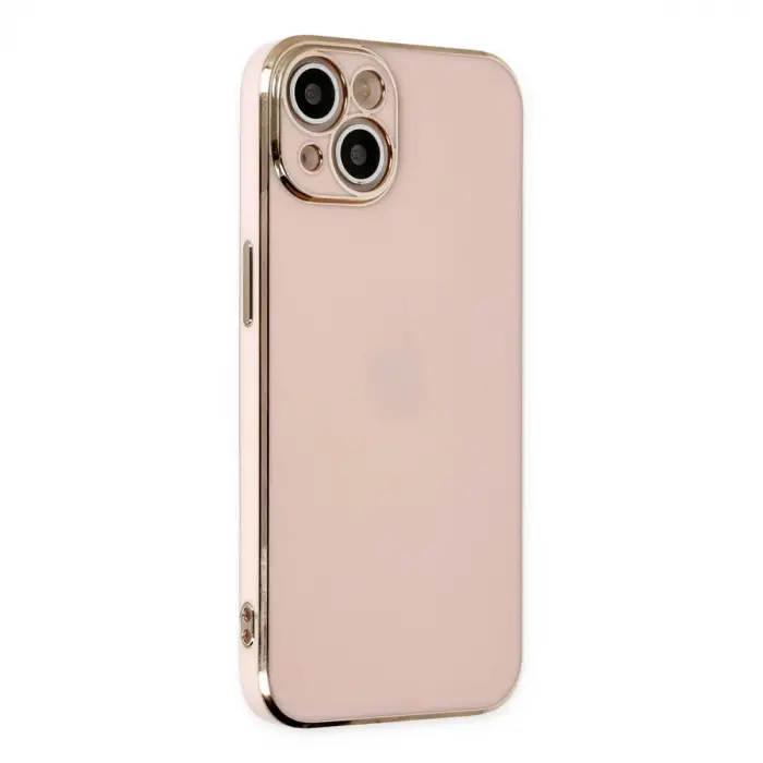 İphone 14 Kılıf Volet Silikon - Pembe